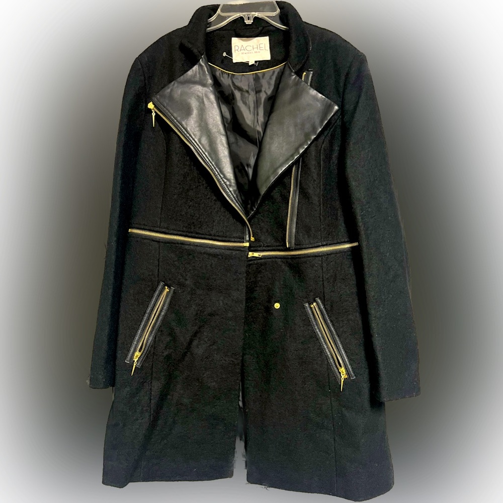 Rachel Roy Faux 2-in-1 Convertible Peacoat!